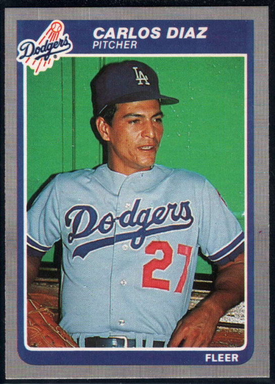 1985 Fleer #369 Carlos Diaz VG Los Angeles Dodgers 