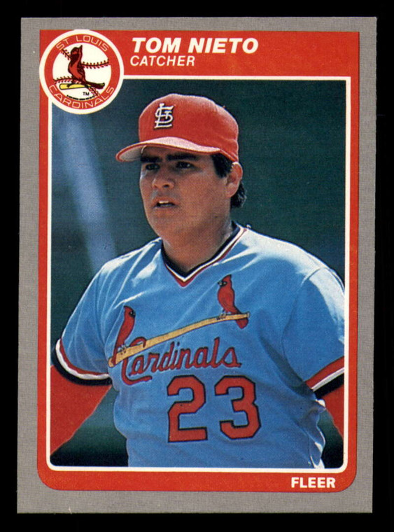 1985 Fleer #235 Tom Nieto VG RC Rookie St. Louis Cardinals 