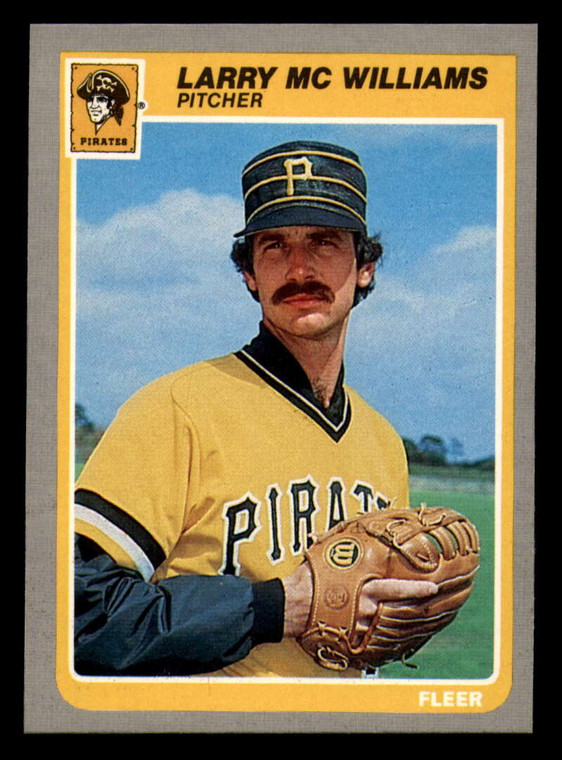 1985 Fleer #470 Larry McWilliams VG Pittsburgh Pirates 