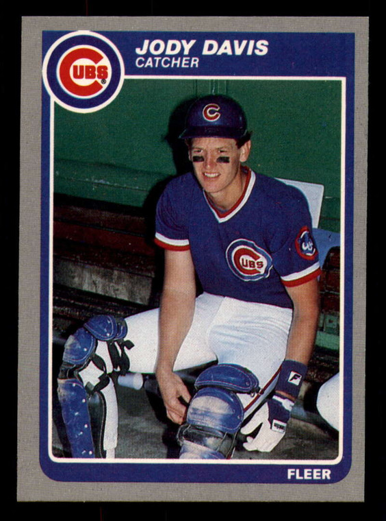 1985 Fleer #54 Jody Davis VG Chicago Cubs 