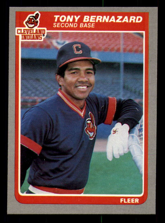1985 Fleer #439 Tony Bernazard VG Cleveland Indians 