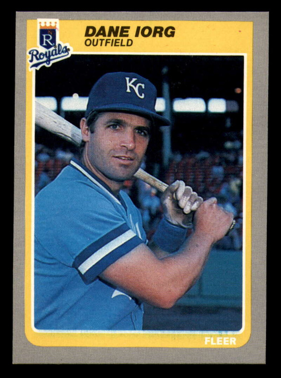 1985 Fleer #204 Dane Iorg VG Kansas City Royals 