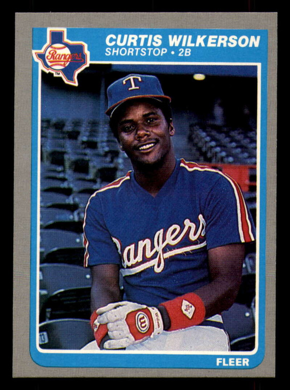 1985 Fleer #573 Curtis Wilkerson VG Texas Rangers 