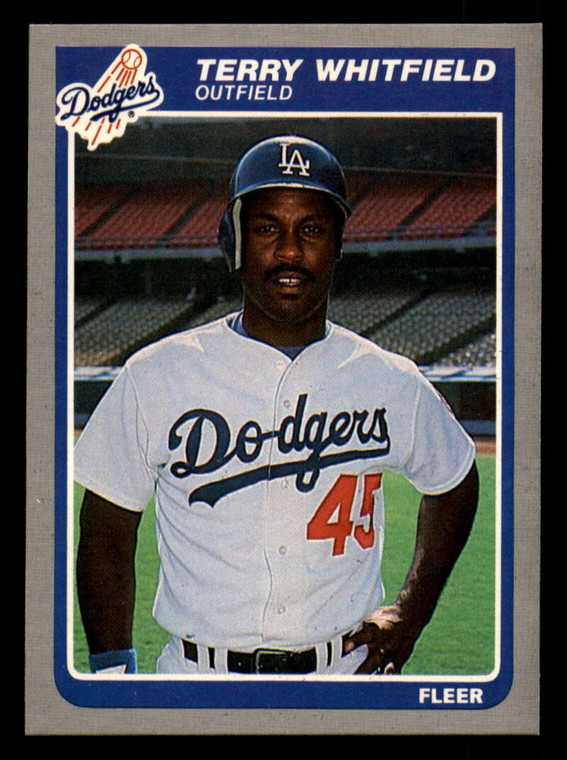 1985 Fleer #389 Terry Whitfield VG Los Angeles Dodgers 