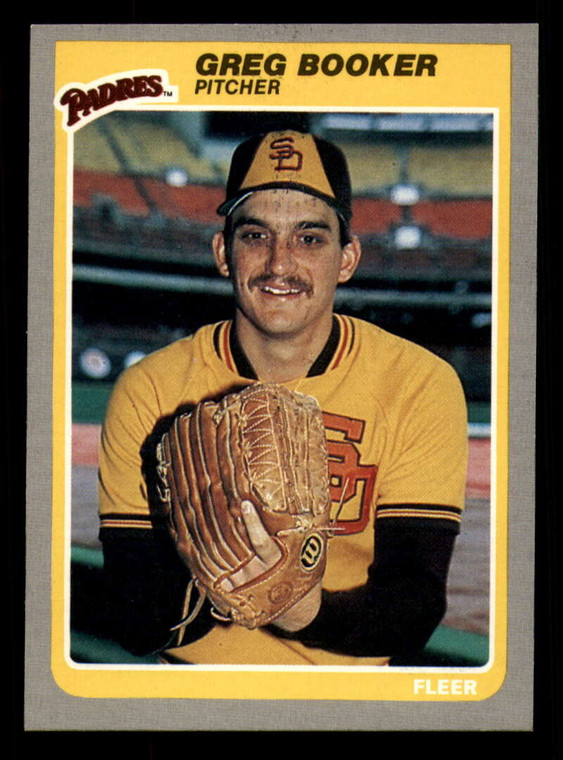 1985 Fleer #27 Greg Booker VG RC Rookie San Diego Padres 