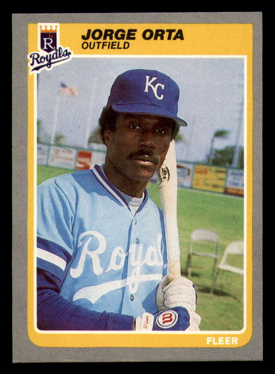 1985 Fleer #209 Jorge Orta VG Kansas City Royals 