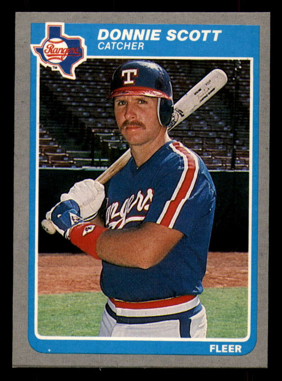 1985 Fleer #568 Donnie Scott VG Texas Rangers 