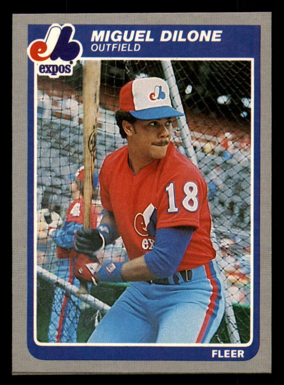 1985 Fleer #395 Miguel Dilone VG Montreal Expos 