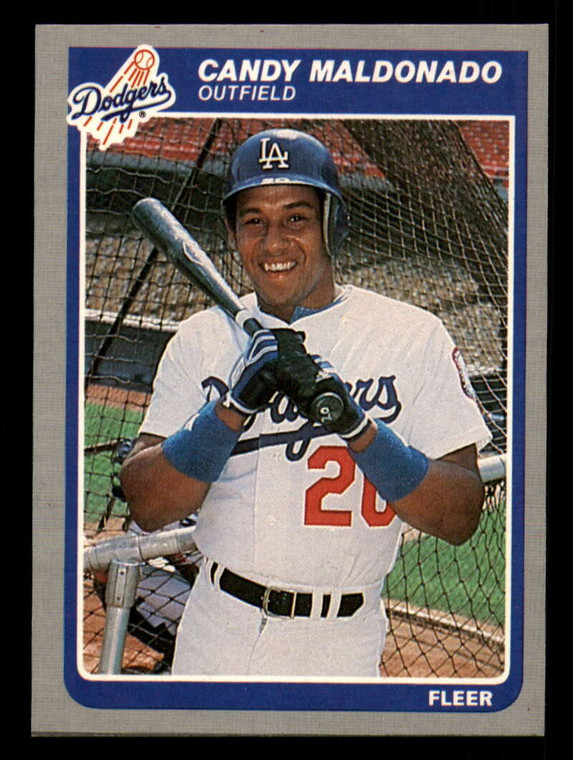 1985 Fleer #376 Candy Maldonado VG Los Angeles Dodgers 