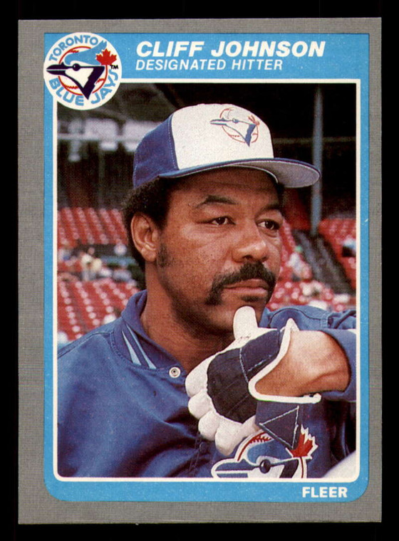 1985 Fleer #109 Cliff Johnson VG Toronto Blue Jays 