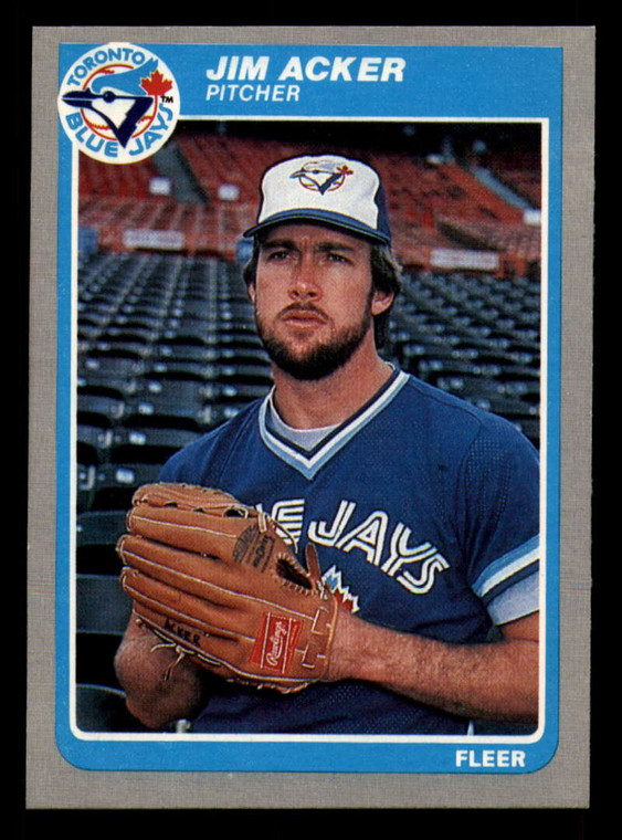 1985 Fleer #96 Jim Acker VG Toronto Blue Jays 