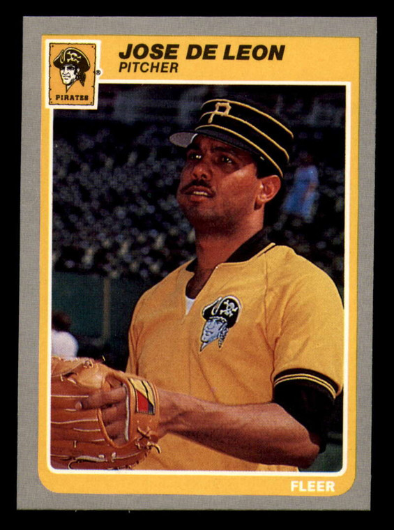 1985 Fleer #463 Jose DeLeon VG Pittsburgh Pirates 