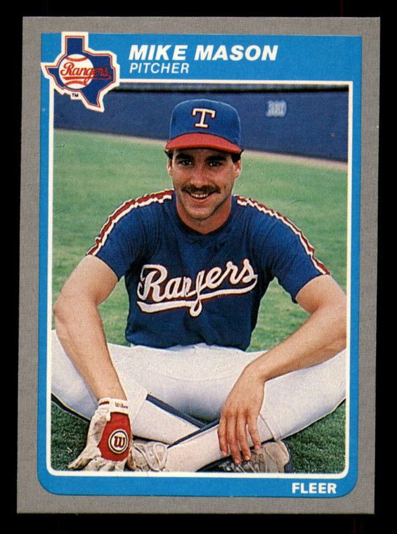 1985 Fleer #562 Mike Mason VG RC Rookie Texas Rangers 