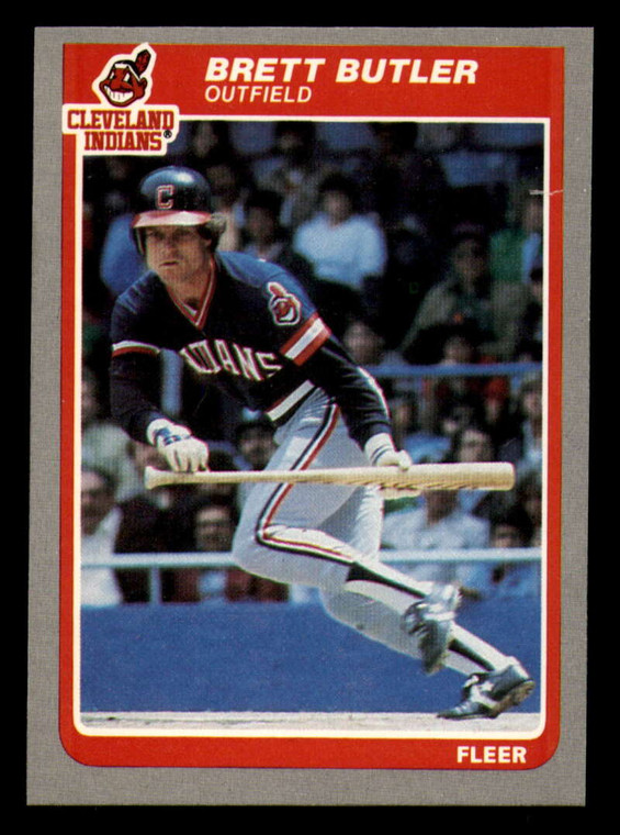 1985 Fleer #441 Brett Butler VG Cleveland Indians 