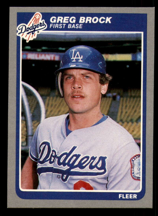 1985 Fleer #368 Greg Brock VG Los Angeles Dodgers 
