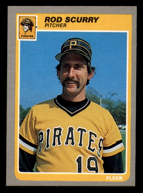 1985 Fleer #476 Rod Scurry VG Pittsburgh Pirates 
