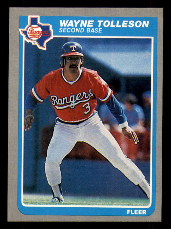 1985 Fleer #571 Wayne Tolleson VG Texas Rangers 