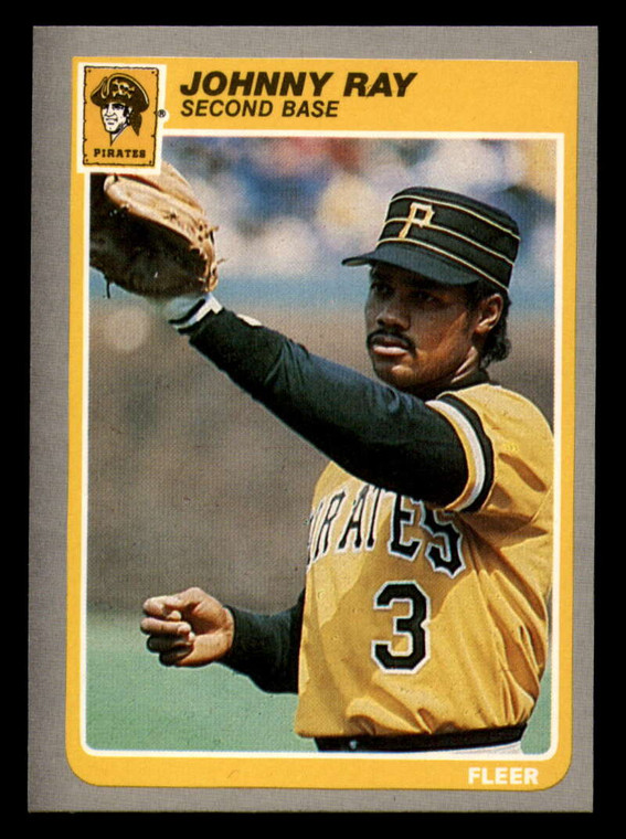 1985 Fleer #473 Johnny Ray VG Pittsburgh Pirates 