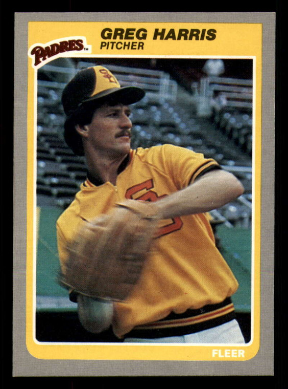1985 Fleer #35 Greg Harris VG San Diego Padres 