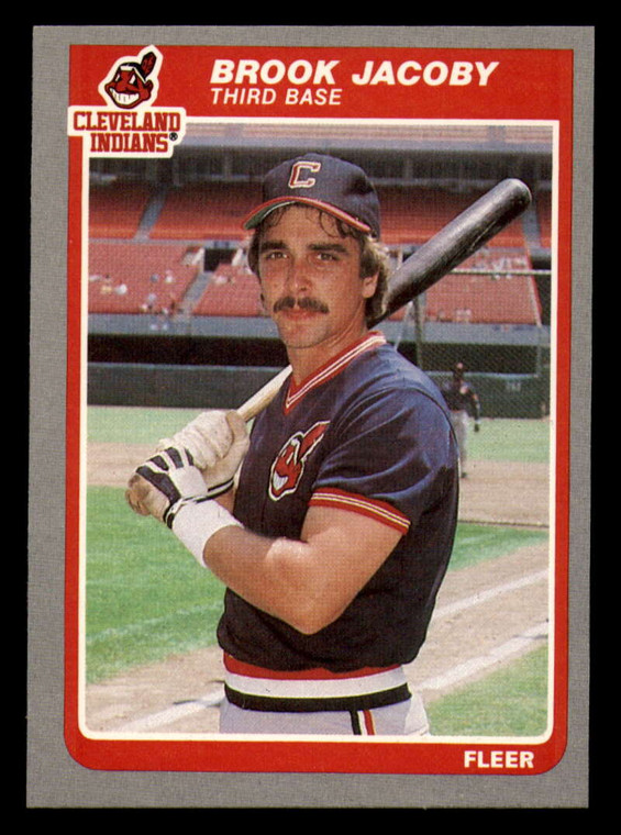 1985 Fleer #452 Brook Jacoby VG Cleveland Indians 