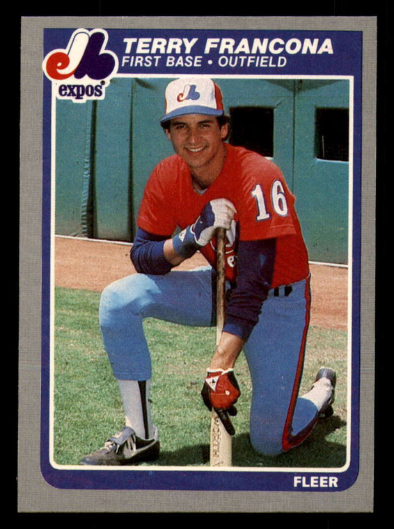 1985 Fleer #398 Terry Francona VG Montreal Expos 