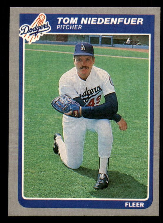 1985 Fleer #378 Tom Niedenfuer VG Los Angeles Dodgers 