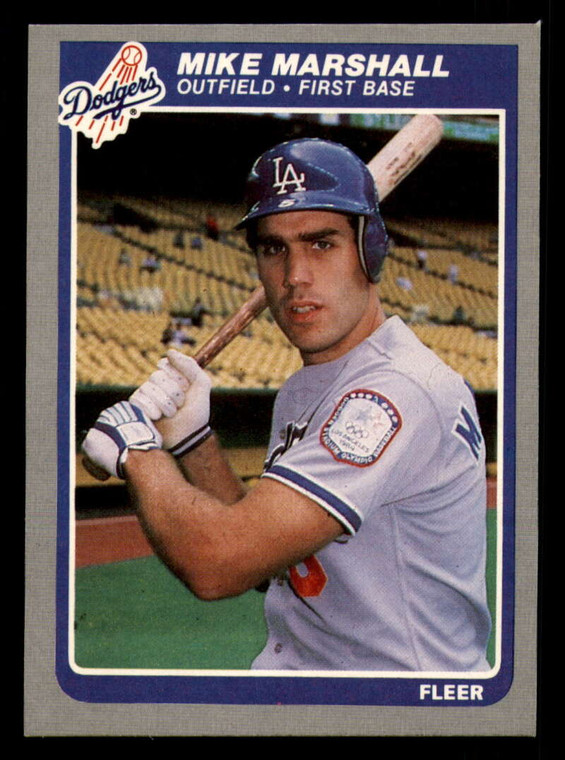 1985 Fleer #377 Mike Marshall VG Los Angeles Dodgers 