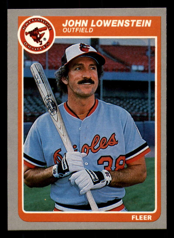 1985 Fleer #180 John Lowenstein VG Baltimore Orioles 