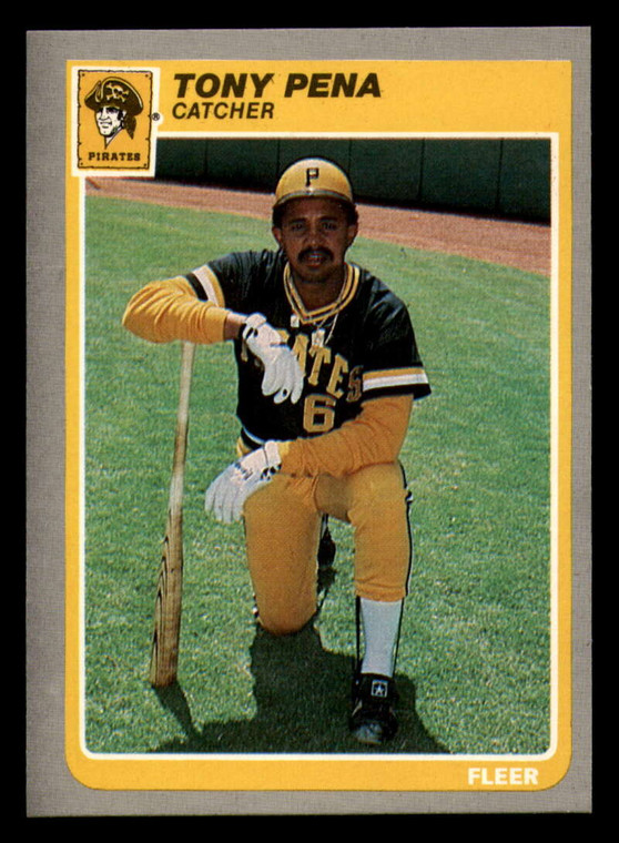 1985 Fleer #472 Tony Pena VG Pittsburgh Pirates 