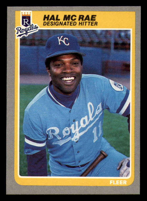 1985 Fleer #207 Hal Mcrae VG Kansas City Royals 