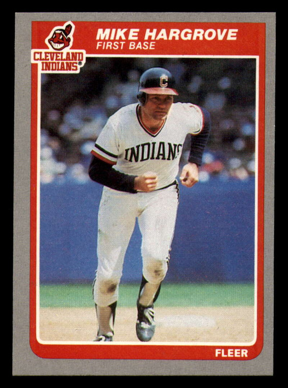 1985 Fleer #450 Mike Hargrove VG Cleveland Indians 