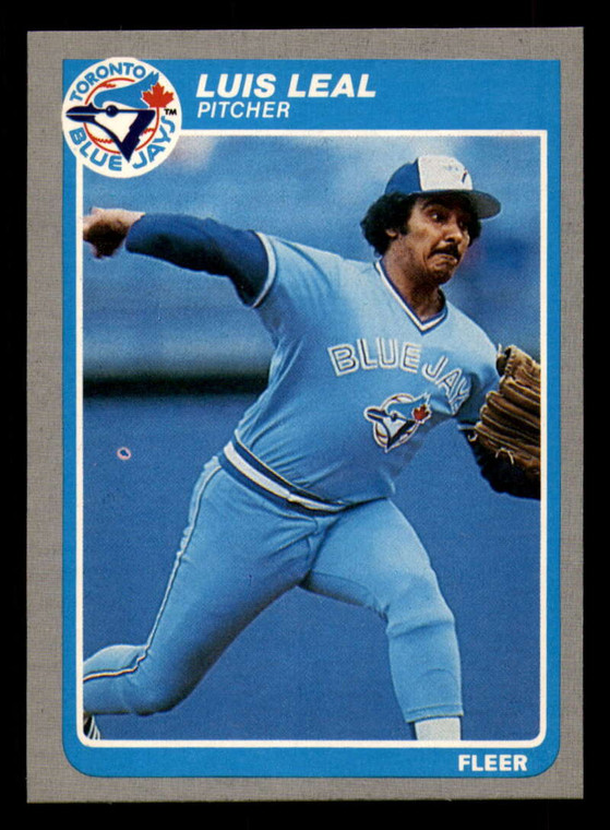 1985 Fleer #113 Luis Leal VG Toronto Blue Jays 