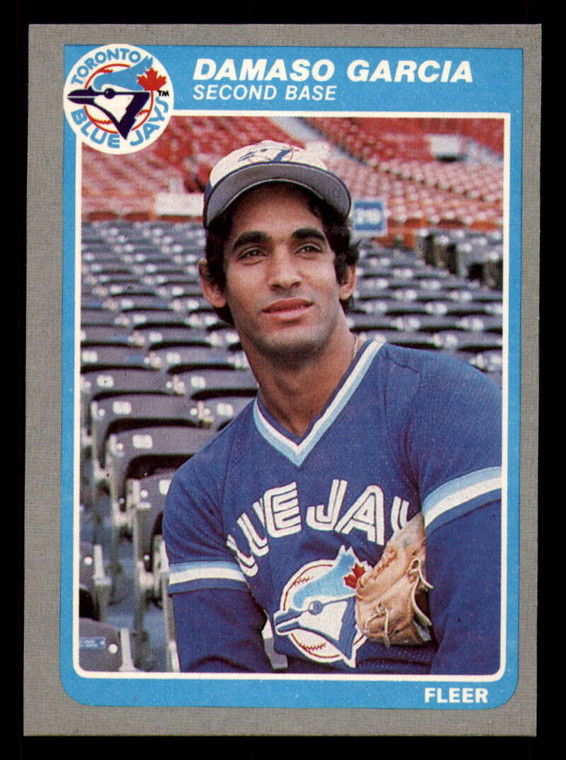 1985 Fleer #104 Damaso Garcia VG Toronto Blue Jays 