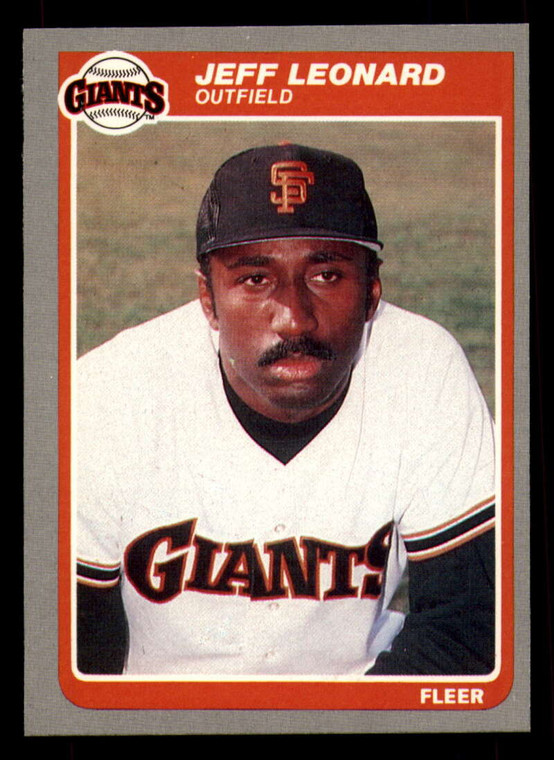 1985 Fleer #615 Jeffrey Leonard VG San Francisco Giants 