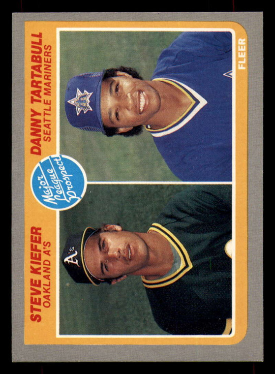 1985 Fleer #647 Steve Kiefer/Danny Tartabull Prospects VG RC Rookie Oakland Athletics/Seattle Mariners 