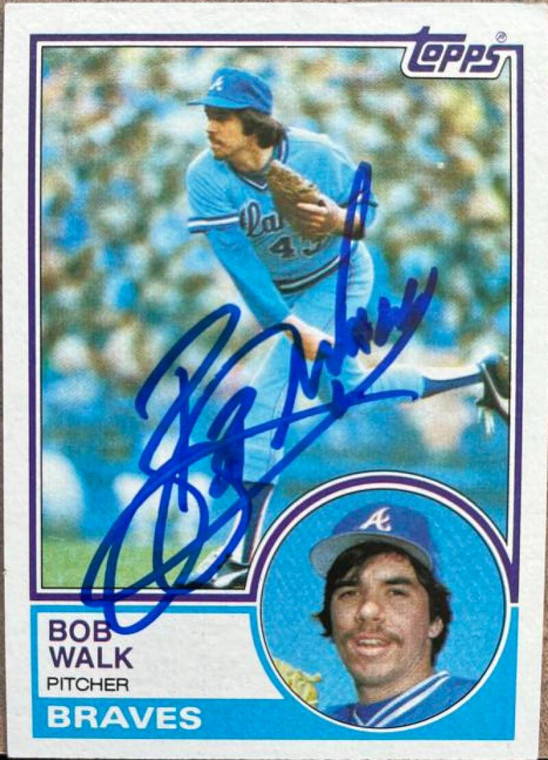 Bob Walk Autographed 1983 Topps #104