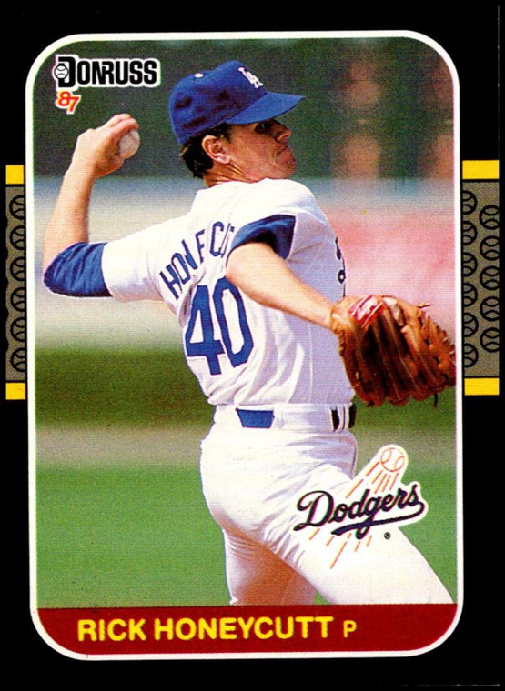 1987 Donruss #402 Rick Honeycutt VG Los Angeles Dodgers 
