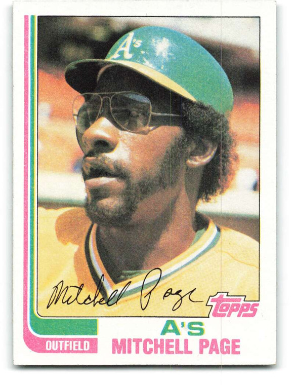 1982 Topps #633 Mitchell Page VG Oakland Athletics 