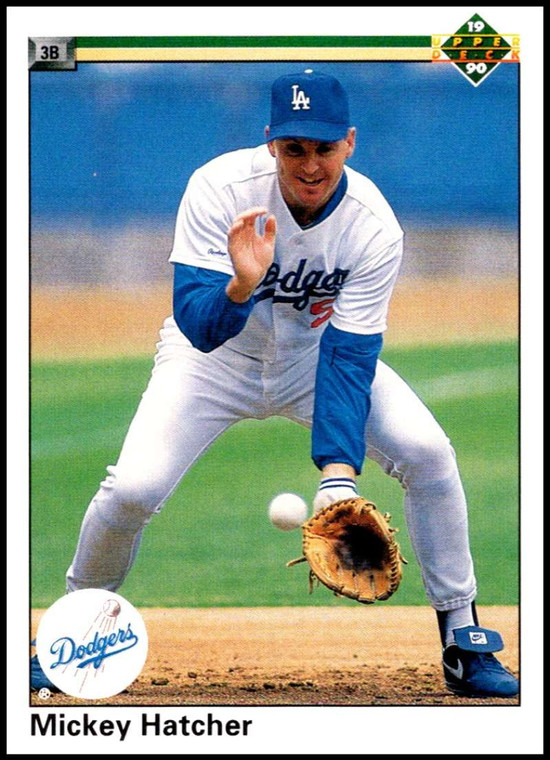 1990 Upper Deck #283 Mickey Hatcher VG Los Angeles Dodgers 