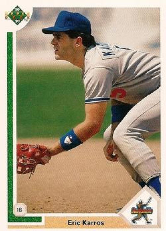 1991 Upper Deck #24 Eric Karros VG RC Rookie Los Angeles Dodgers 