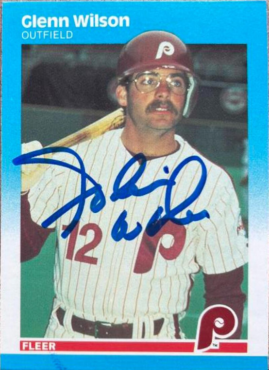 Glenn Wilson Autographed 1987 Fleer #192