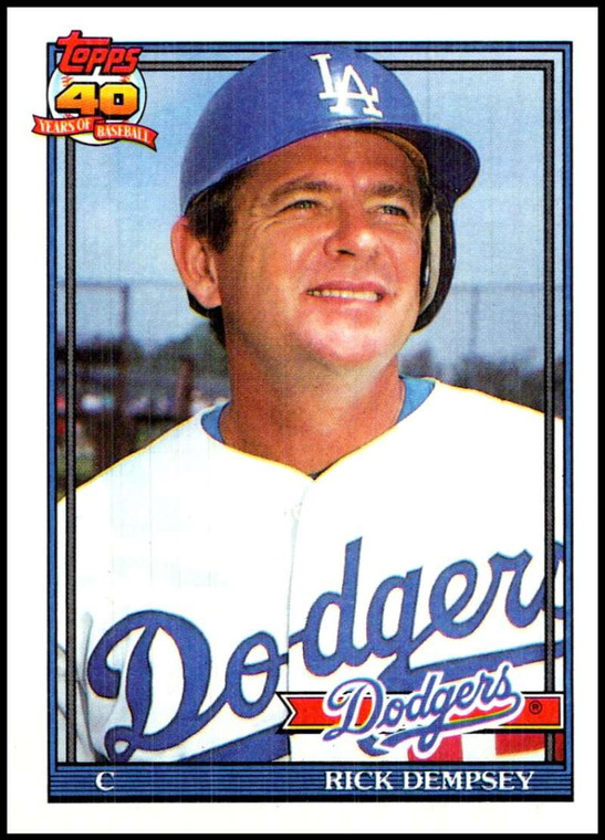 1991 Topps #427 Rick Dempsey VG Los Angeles Dodgers 