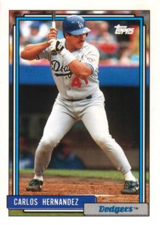 1992 Topps Traded #50T Carlos Hernandez VG Los Angeles Dodgers 