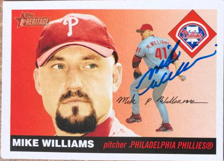 Mike Williams Autographed 2004 Topps Heritage #316