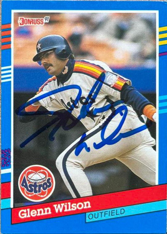 Glenn Wilson Autographed 1991 Donruss #156