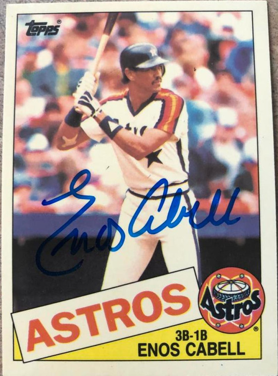 Enos Cabell Autographed 1985 Topps Tiffany #786