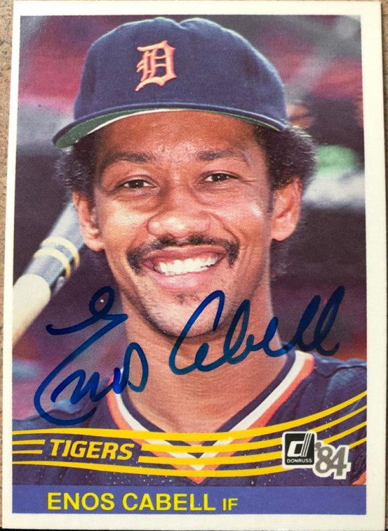 Enos Cabell Autographed 1984 Donruss #456