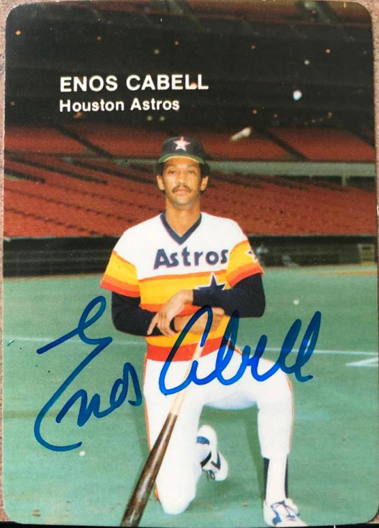 Enos Cabell Autographed 1985 Mother's Cookies #10