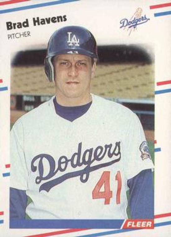 1988 Fleer #517 Brad Havens VG Los Angeles Dodgers 