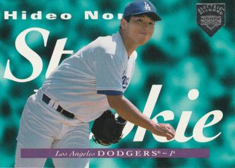 SOLD 42766 1995 Upper Deck Electric Diamond #226 Hideo Nomo VG RC Rookie Los Angeles Dodgers 